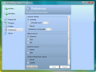 Screenshot of the application Music Converter - #3