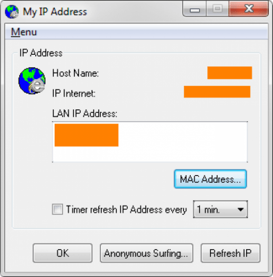 Screenshot of the application My IP Address - #1