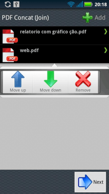 Screenshot of the application PDF Join - #3