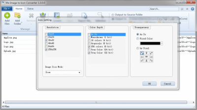 Screenshot of the application We Image to Icon Converter - #3