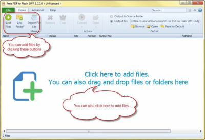 Screenshot of the application PDF to Flash SWF - #2