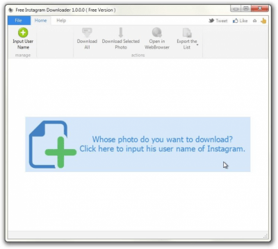 Screenshot of the application Free Instagram Downloader - #1