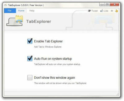 Screenshot of the application TabExplorer - #2