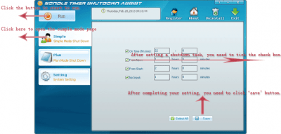 Screenshot of the application Timer Shutdown Assist - #1