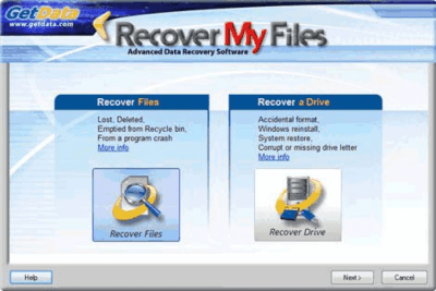 Screenshot of the application Recover My Files - #1