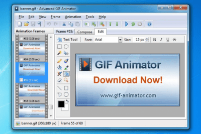 Screenshot of the application Advanced GIF Animator - #2