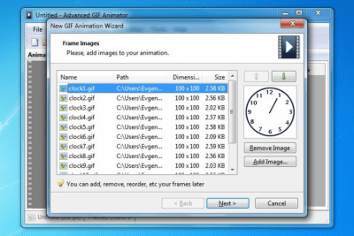 Screenshot of the application Advanced GIF Animator - #3
