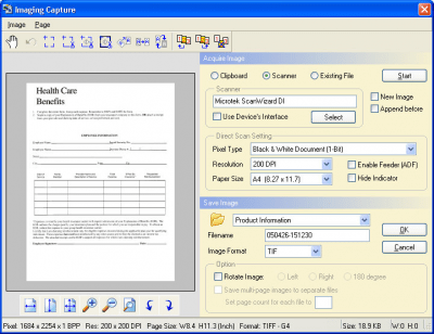 Screenshot of the application DocuCabinet - #3