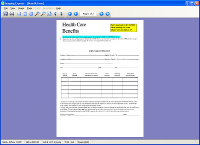 Screenshot of the application DocuCabinet - #4