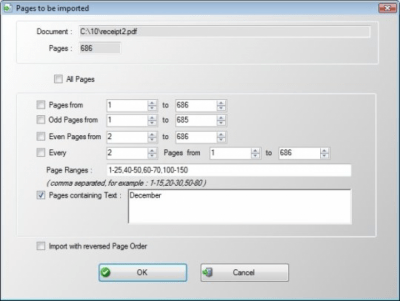 Screenshot of the application Free PDF Splitter Merger 4dots - #2