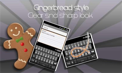 Screenshot of the application SlideIT Gingerbread Skin - #4