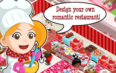 Screenshot of the application History of the restaurant. Valentine's Day - #3