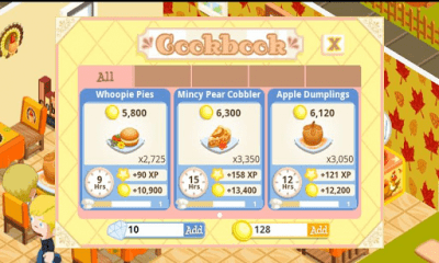Screenshot of the application History of the Pastry Shop, Thanksgiving. - #3
