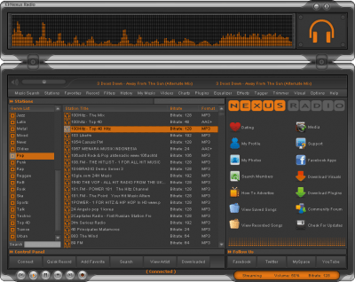 Screenshot of the application Nexus Radio - #2
