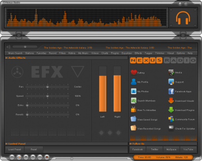 Screenshot of the application Nexus Radio - #3