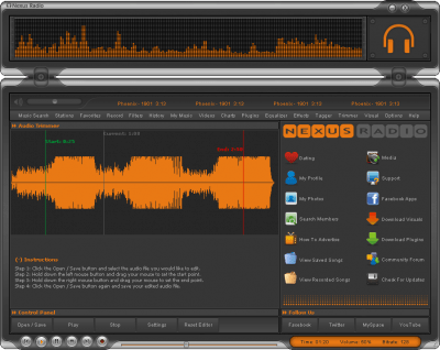 Screenshot of the application Nexus Radio - #4