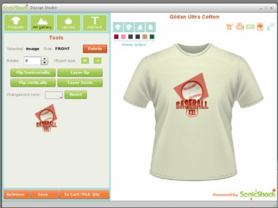 Screenshot of the application Desktop T Shirt Creator - #1