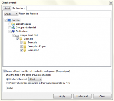 Screenshot of the application NODouble - #5