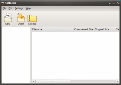 Screenshot of the application CoffeeZip - #1