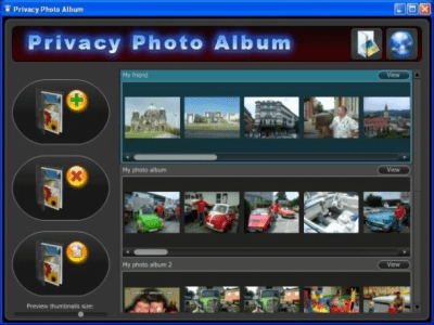 Screenshot of the application Privacy Photo Album - #1