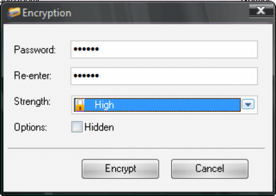 Screenshot of the application Advanced Folder Encryption - #3