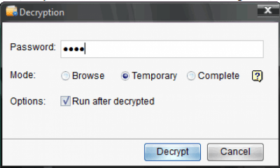 Screenshot of the application Advanced Folder Encryption - #4