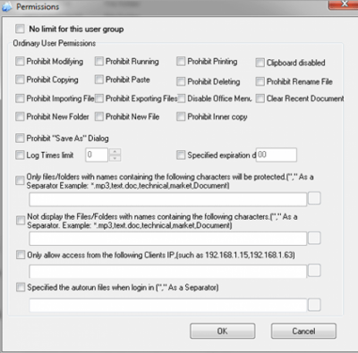 Screenshot of the application Shared Folder Protector - #3