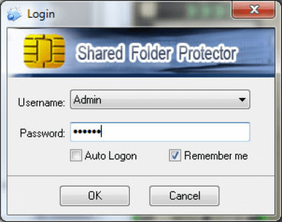 Screenshot of the application Shared Folder Protector - #6