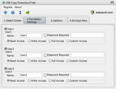 Screenshot of the application USB Copy Protection - #2