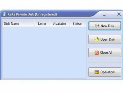 Screenshot of the application KaKa Private Disk - #1