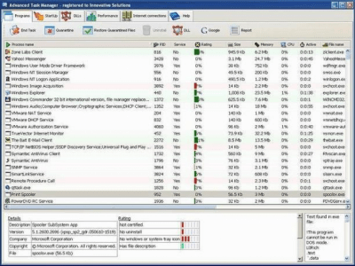 Screenshot of the application Advanced Task Manager - #1