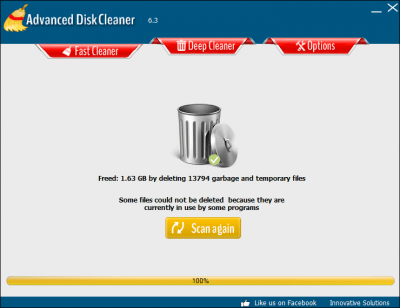 Screenshot of the application Advanced Disk Cleaner - #2