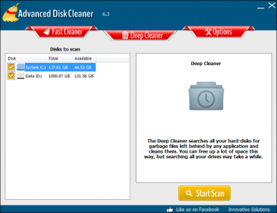 Screenshot of the application Advanced Disk Cleaner - #3
