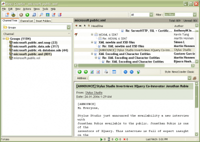 Screenshot of the application NewzCrawler - #3
