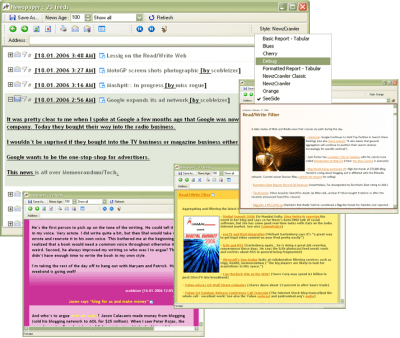 Screenshot of the application NewzCrawler - #4