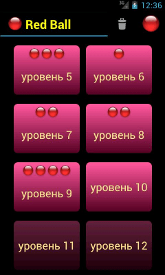 Screenshot of the application Red Ball - #10