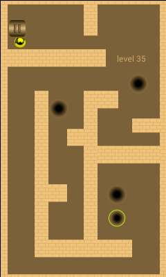 Screenshot of the application Golden Ball. Labyrinth - #3