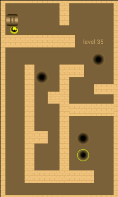 Screenshot of the application Golden Ball. Labyrinth - #12