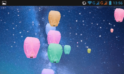 Screenshot of the application LWP sky lanterns - #6
