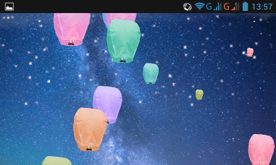 Screenshot of the application LWP sky lanterns - #7