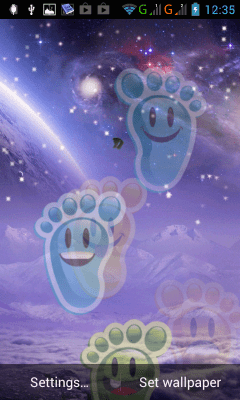 Screenshot of the application Foot prints - #5