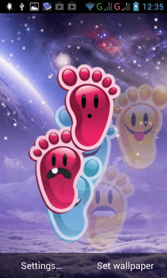 Screenshot of the application Foot prints - #9