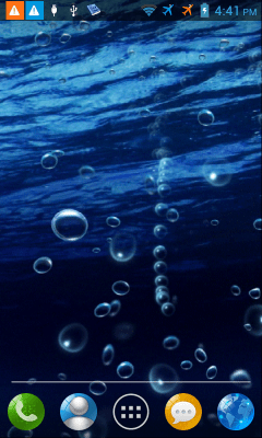 Screenshot of the application Bubbles - #4