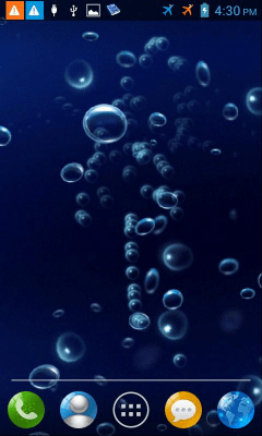 Screenshot of the application Bubbles - #9