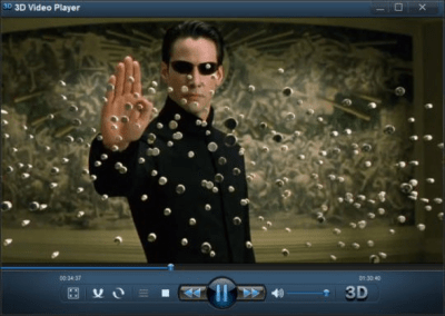 Screenshot of the application 3D Video Player - #1