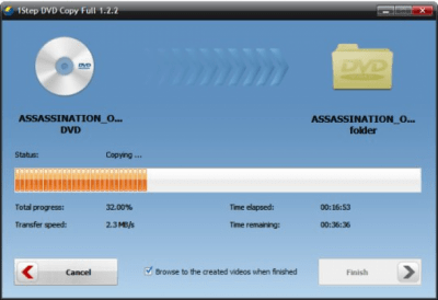 Screenshot of the application 1Step DVD Copy - #2