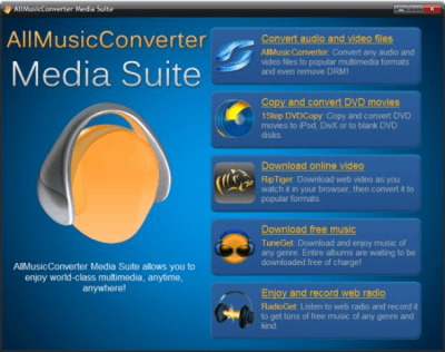 Screenshot of the application SoundTaxi Media Suite - #1