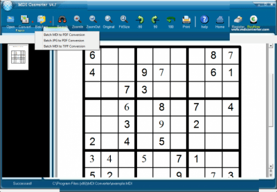 Screenshot of the application MDI Converter - #3