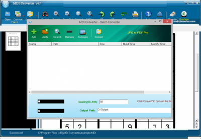 Screenshot of the application MDI Converter - #4