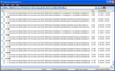 Screenshot of the application Duplicate Commander - #1